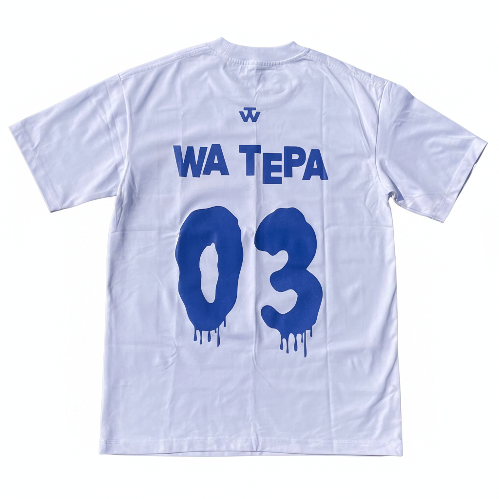 Club number T-shirt blue